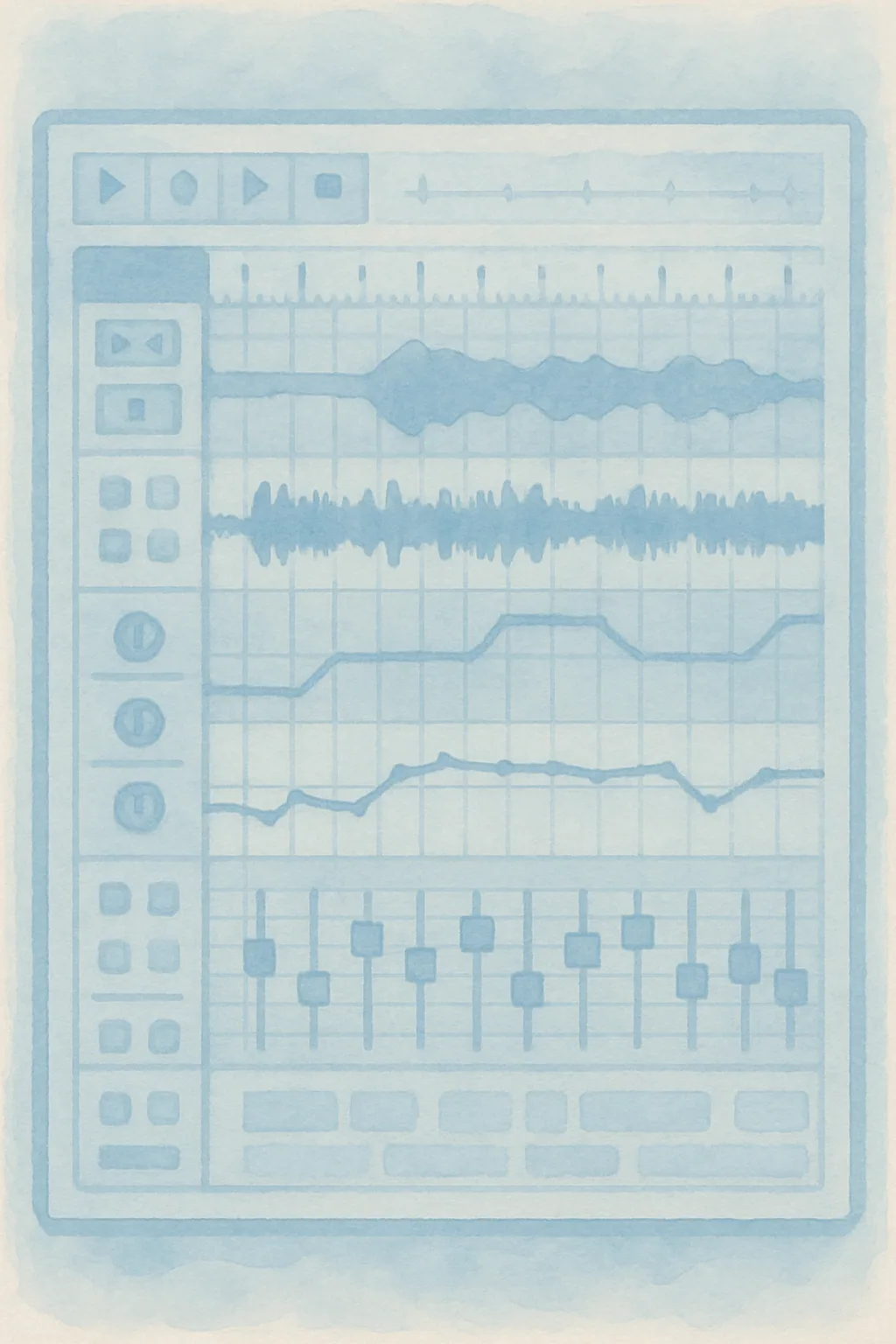 A digital audio workstation interface.